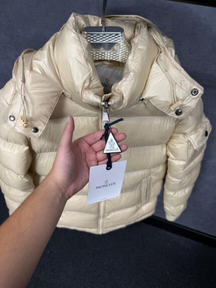 Moncler Maya Beige Winter Jacket + NFC LOGO