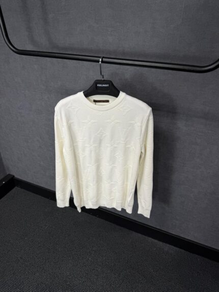 Louis Vuitton White Sweater Monogram