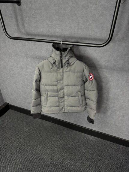 Canada Goose Mac Millan Grey Red Logo High Quality