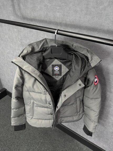 Canada Goose Mac Millan Grey Red Logo High Quality