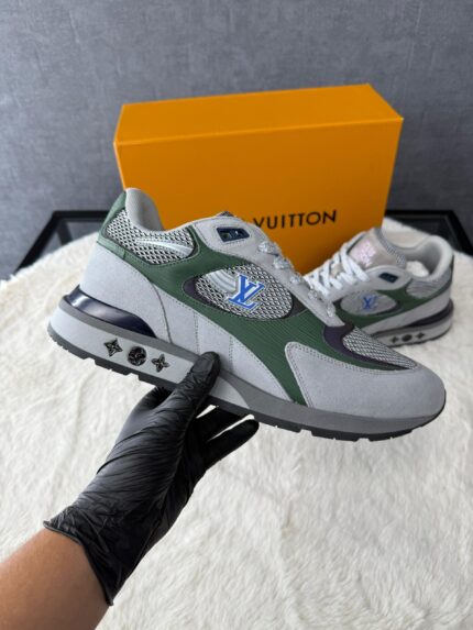 Louis Vuitton Run Away Sneakers Grey Green