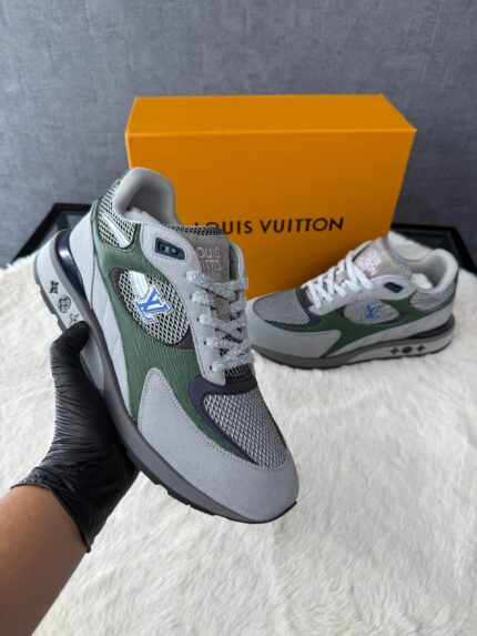 Louis Vuitton Run Away Sneakers Grey Green