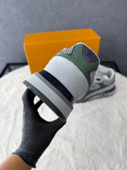 Louis Vuitton Run Away Sneakers Grey Green