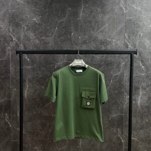 Stone Island T-shirt Groen met borstzak