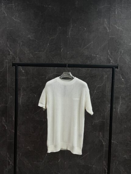 Amiri Crochet-Knit White