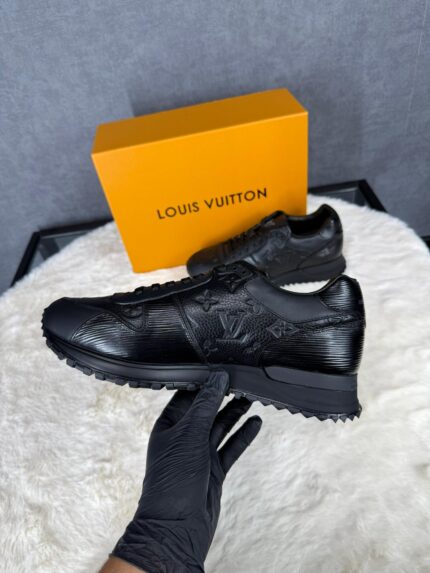 Louis Vuitton Black on Black Sneakers Monogram